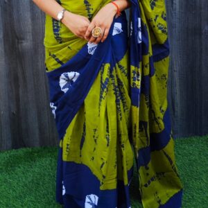 Block printed Mulmul /Mal mal Cotton Sarees